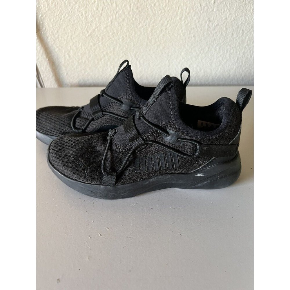 Puma Boys Size 13c All Black Running Shoes